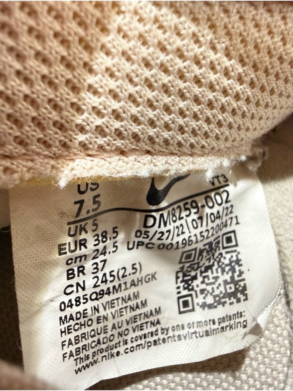 Nike Air Max Pre-Day light bone/white/sanddrift track retro style sneaker sz 7.5 - Picture 8 of 8